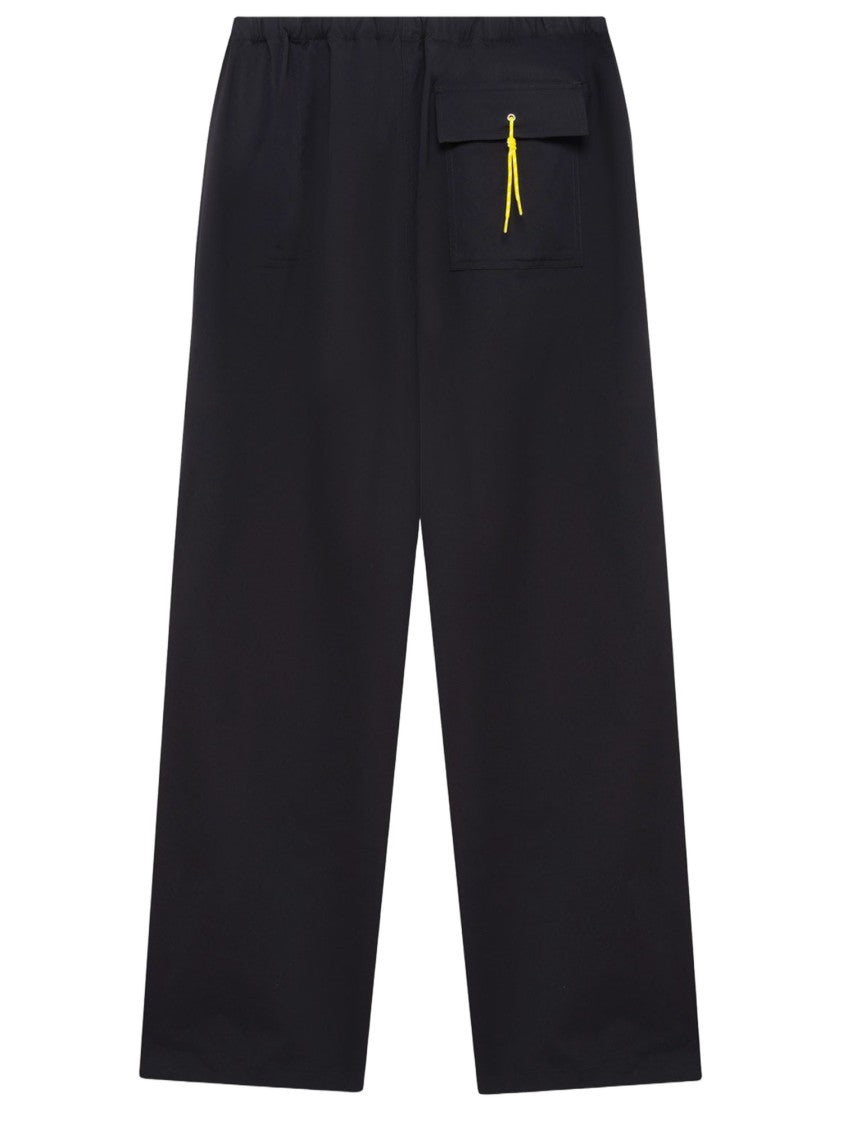 Autry Black Nylon Drawstring Pants