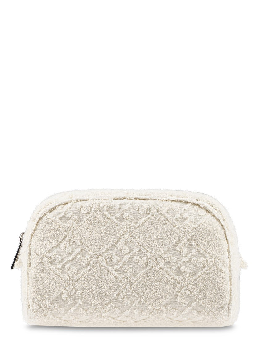 Tory Burch Ella Terry Pouch With Textured Exterior And Zip Closure