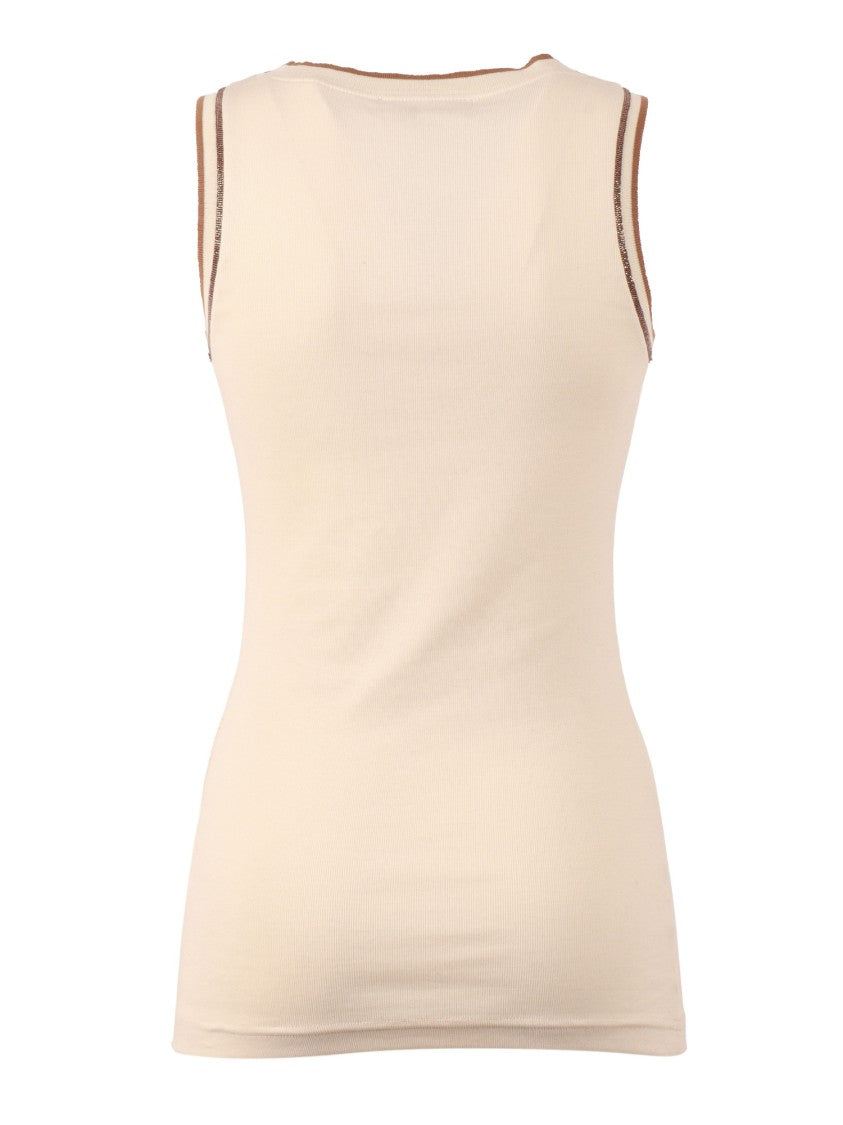 Fabiana Filippi Burro Vimini Ribbed Jersey Tank Top