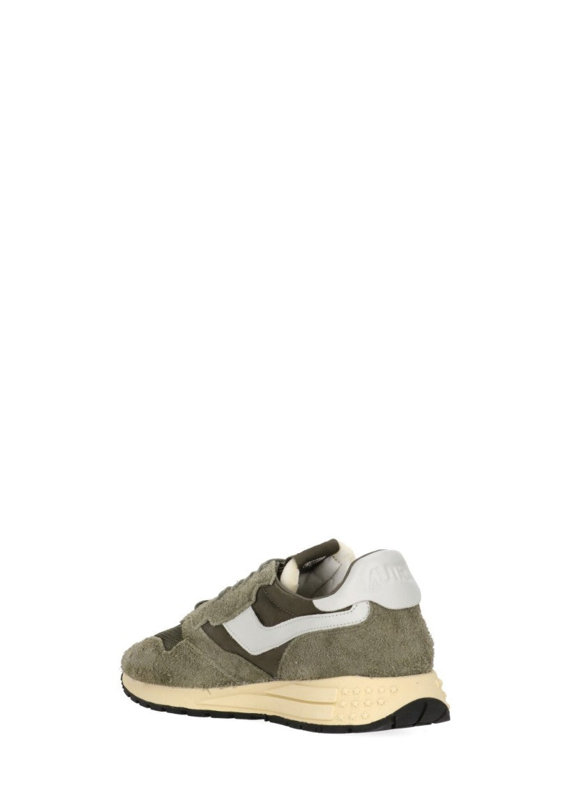 Autry Light Green Suede Contrast Sneakers