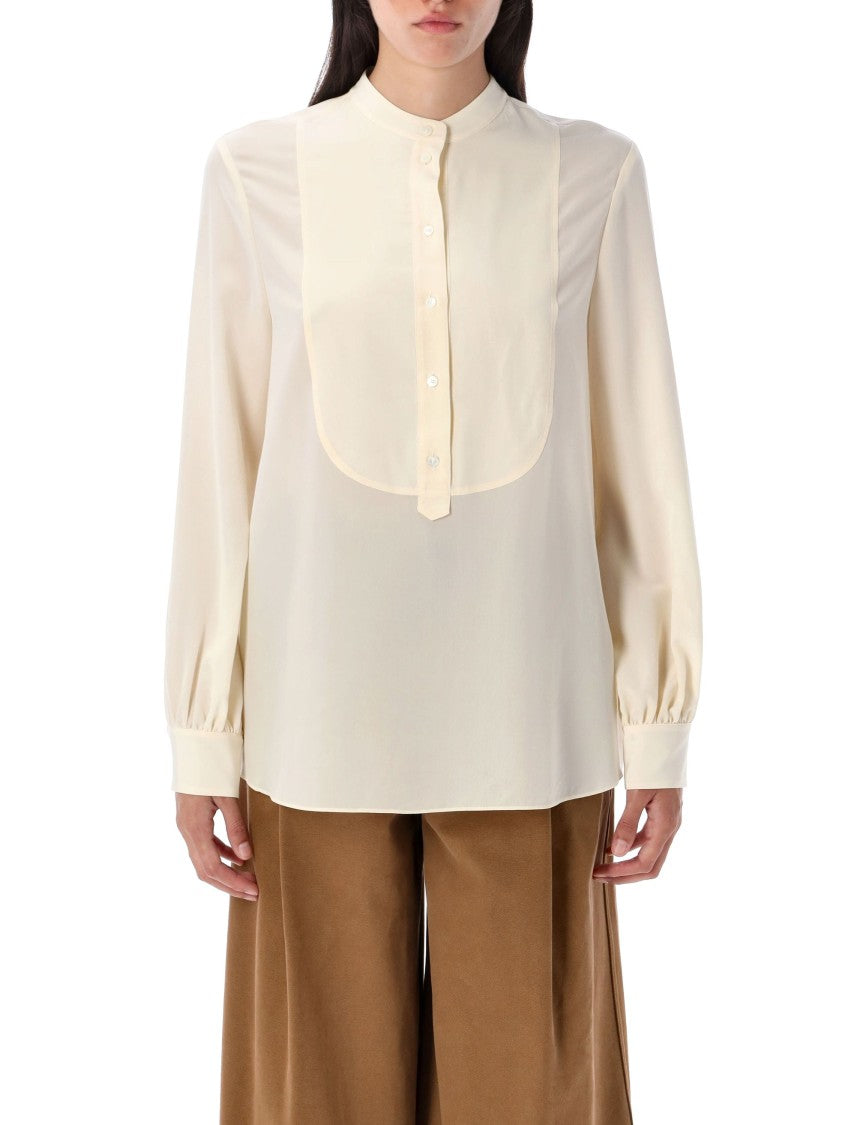 Chloé Blouse Flowing Puffed Sleeve Shirt