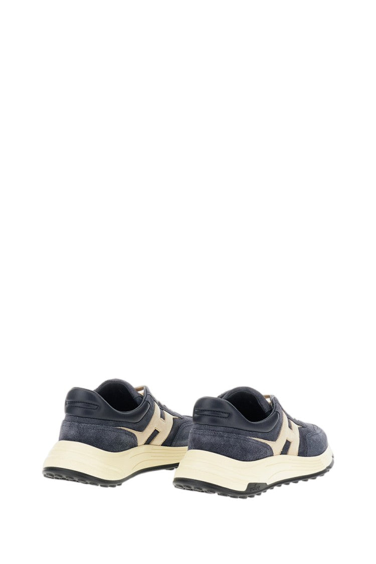 Hogan Blue Nubuck Leather Hyperlight Sneakers