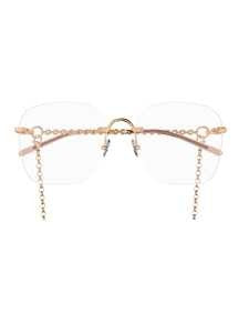 Pomellato Metallic Optical Frames With Delicate Chain Detail