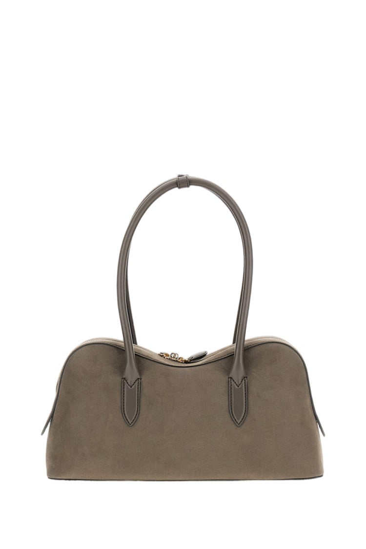 Stella Mccartney Grey Vegan Suede Stella Ryder Shoulder Bag