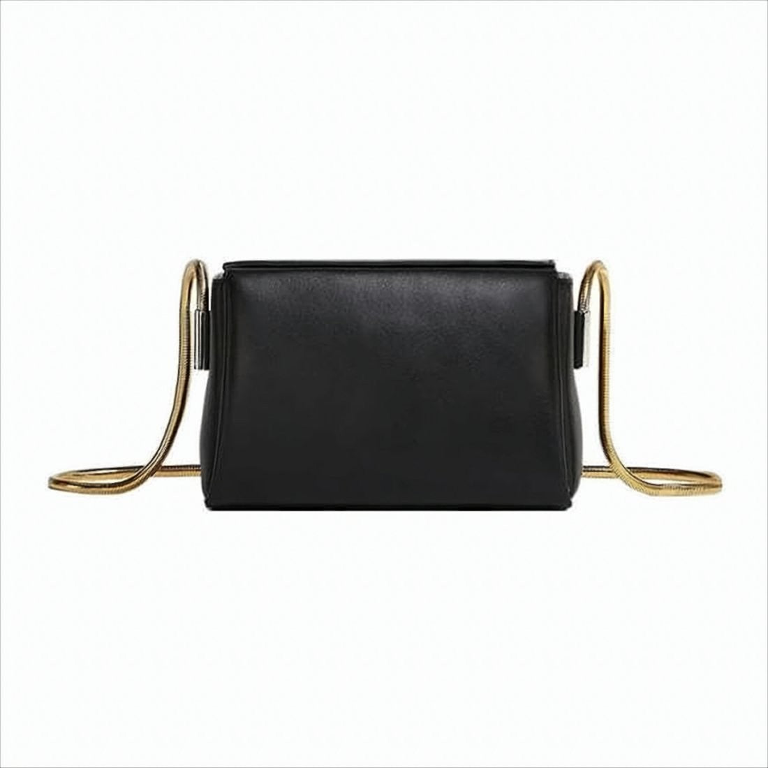 Marni Sleek Rectangular Leather Crossbody Bag With Gold-Tone Strap