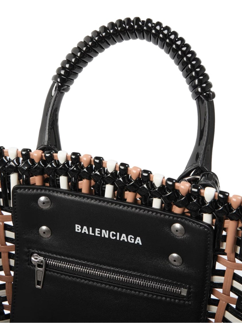 Balenciaga Bistro Basket Braided Tote Bag