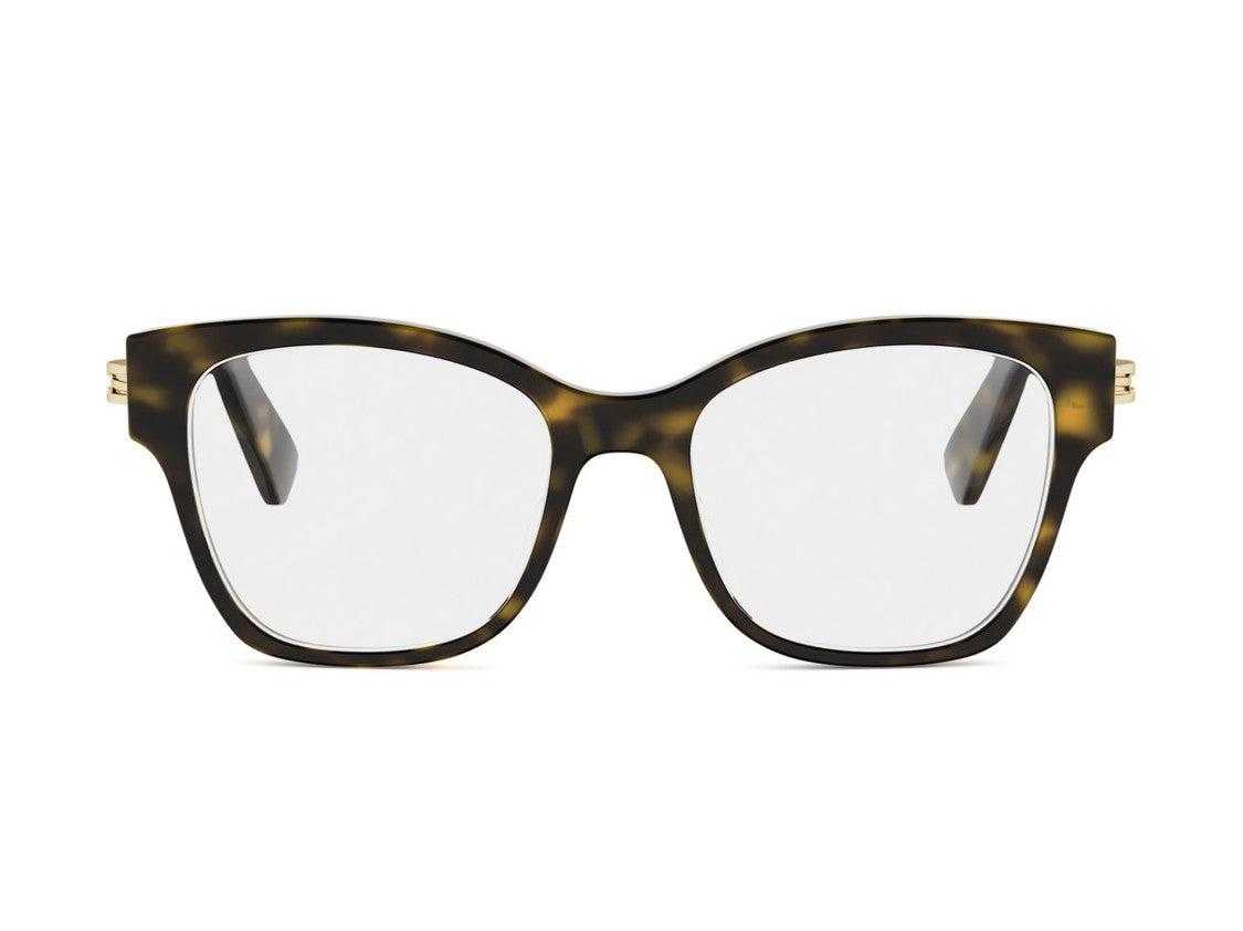 Bulgari Bv50077i Oversized Square Tortoiseshell Eyeglasses