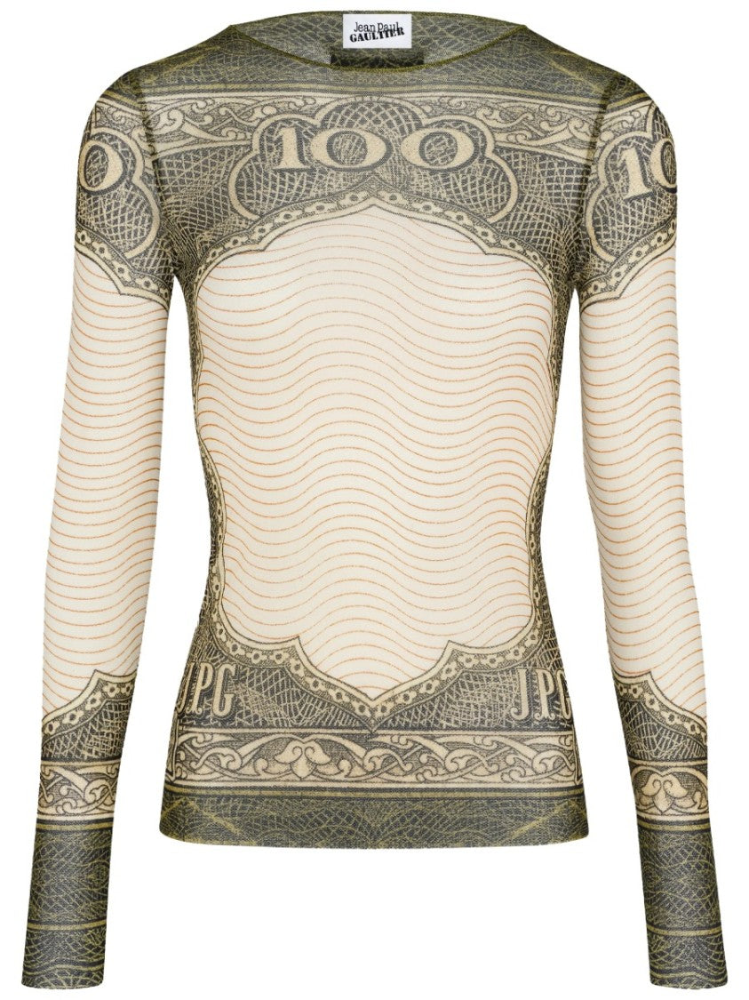 Jean Paul Gaultier Cartouche Polyamide Printed T-Shirt