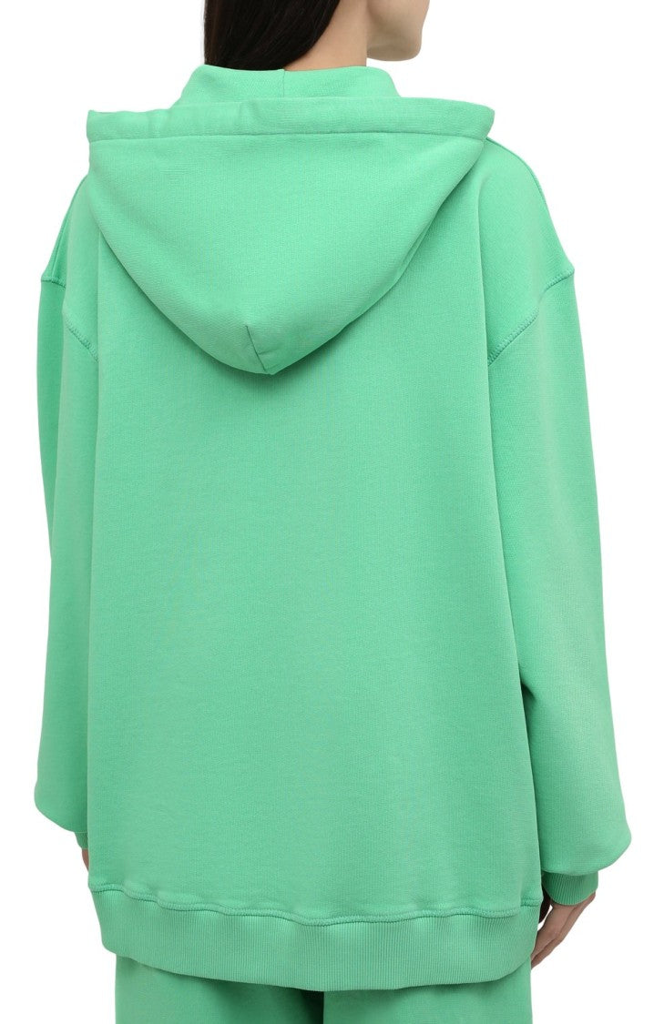 Nanushka Logo Drawstring Organic Cotton Hoodie