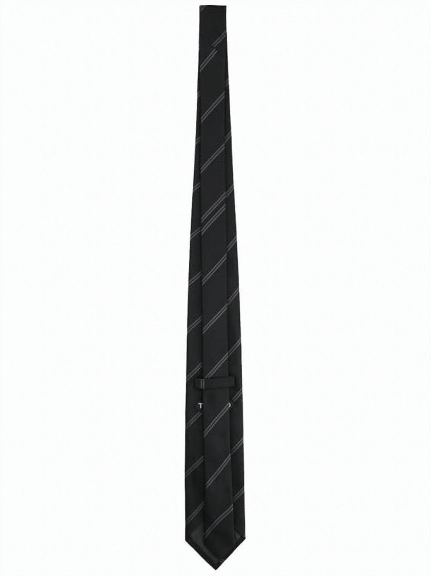 Tom Ford Silk Necktie With Diagonal Stripe Pattern