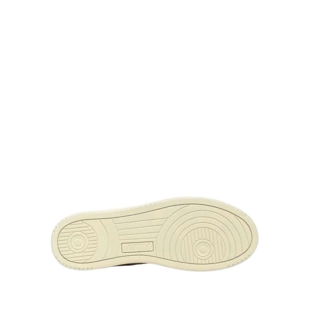 Autry Vintage-Inspired Off-White Sneakers With Distressed Finish