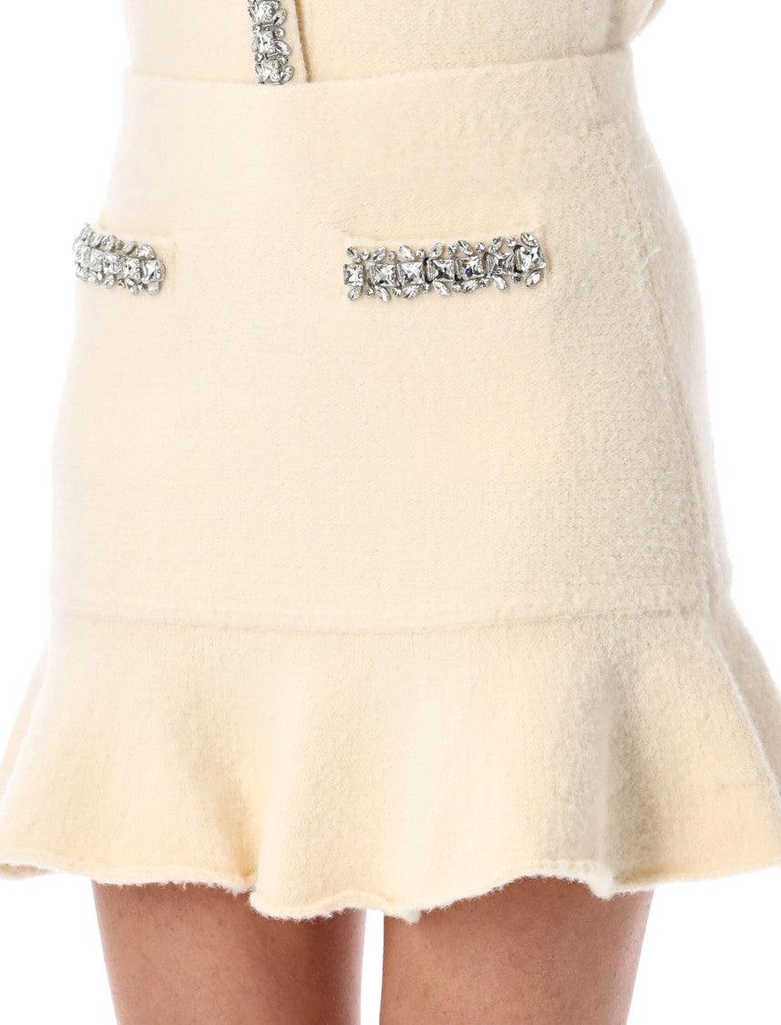 Self-Portrait Soft Knit Mini Skirt