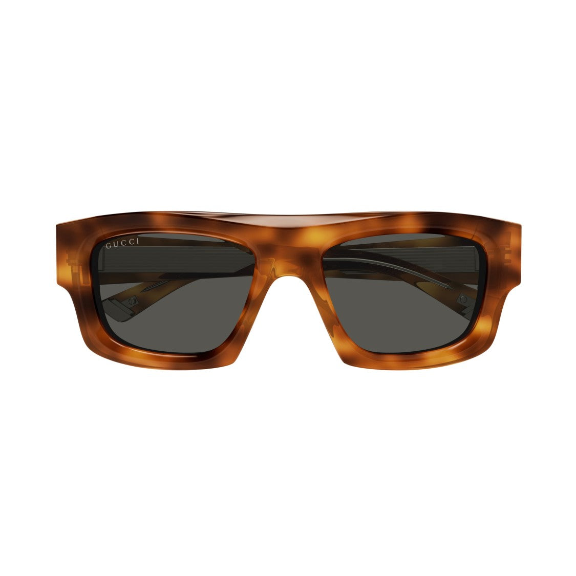 Gucci Gg1926s Bold Rectangular Tortoiseshell Sunglasses