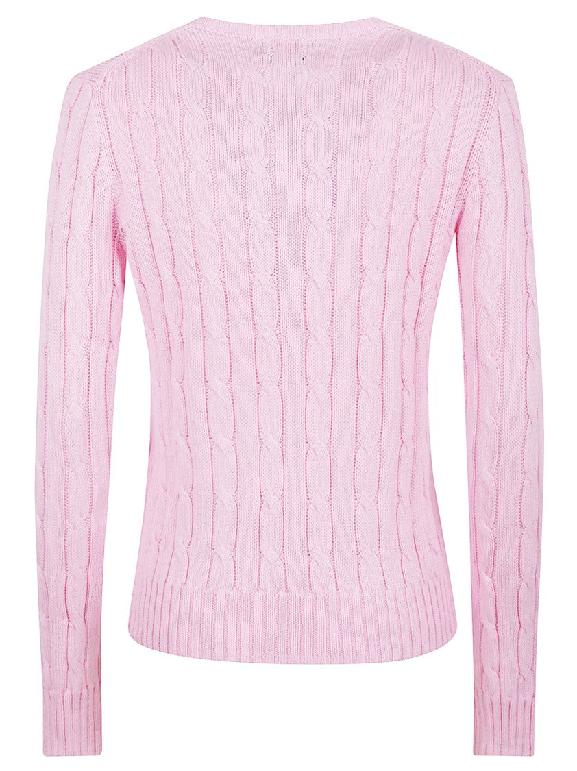 Polo Ralph Lauren Cable Knit Sweater With Piping