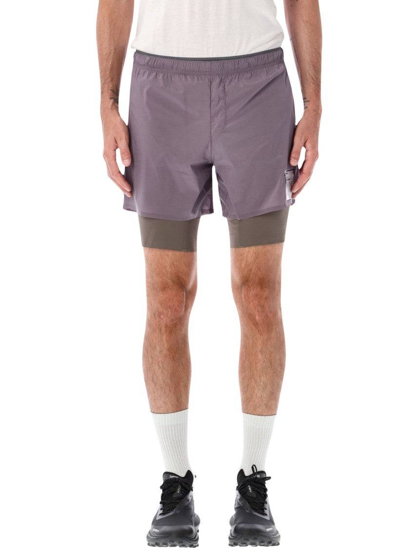 Satisfy Tech Silk 8 Coldblack Fabric Running Shorts