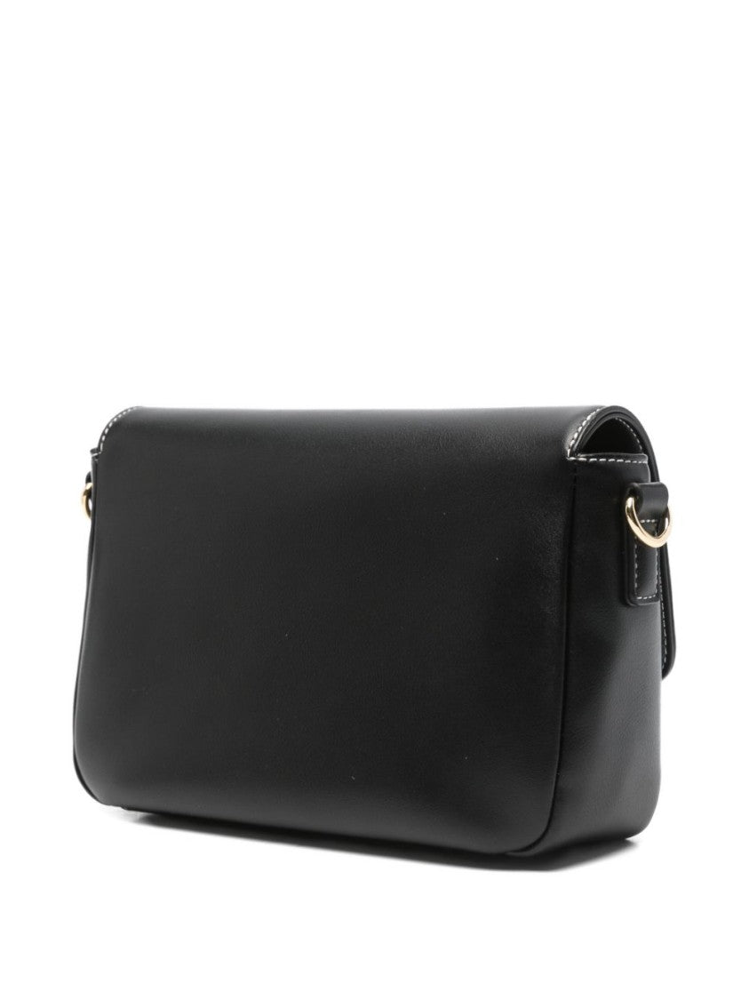 Love Moschino Rectangular Shoulder Bag With Embossed Panel And Adjustable Strap