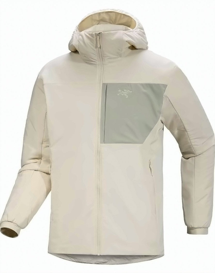 Arc'teryx Beige Jacket With Contrasting Green Pocket