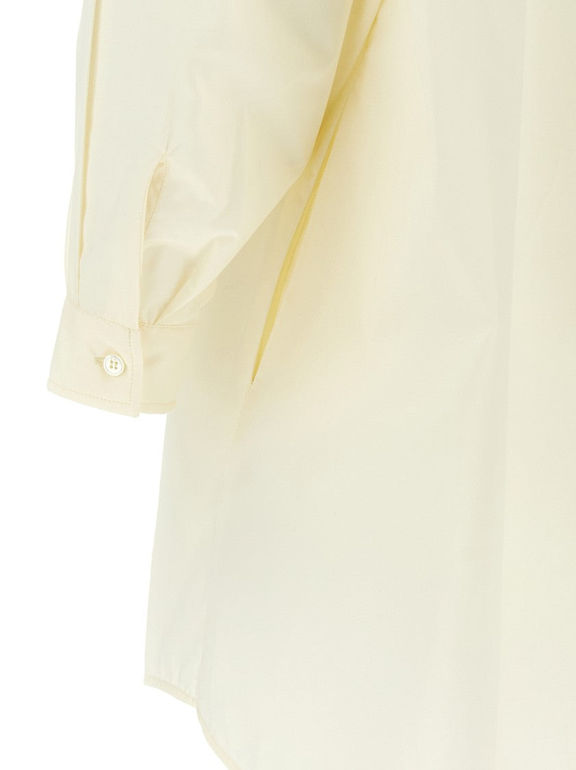 Mm6 By Maison Margiela Logo Print Chemisier Dress