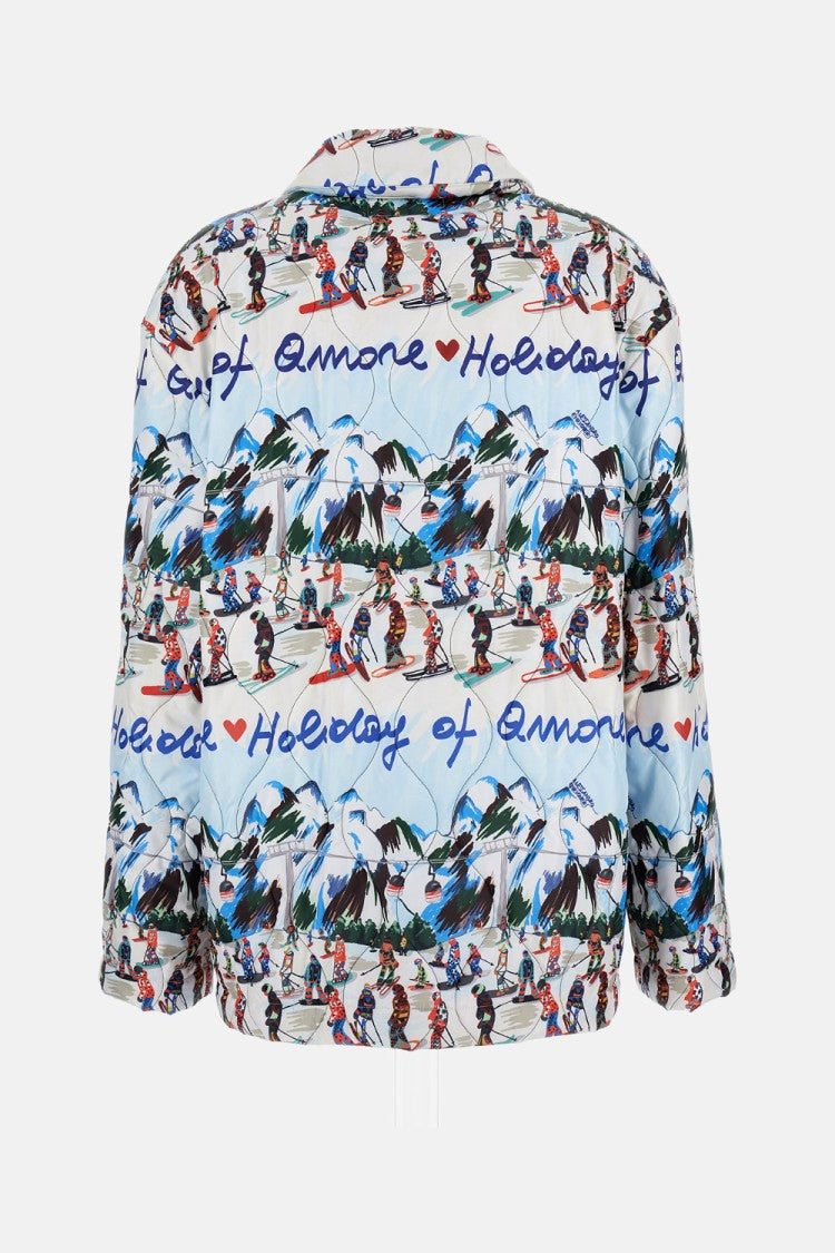 Alessandro Enriquez Quilted Jacket With Classic Collar