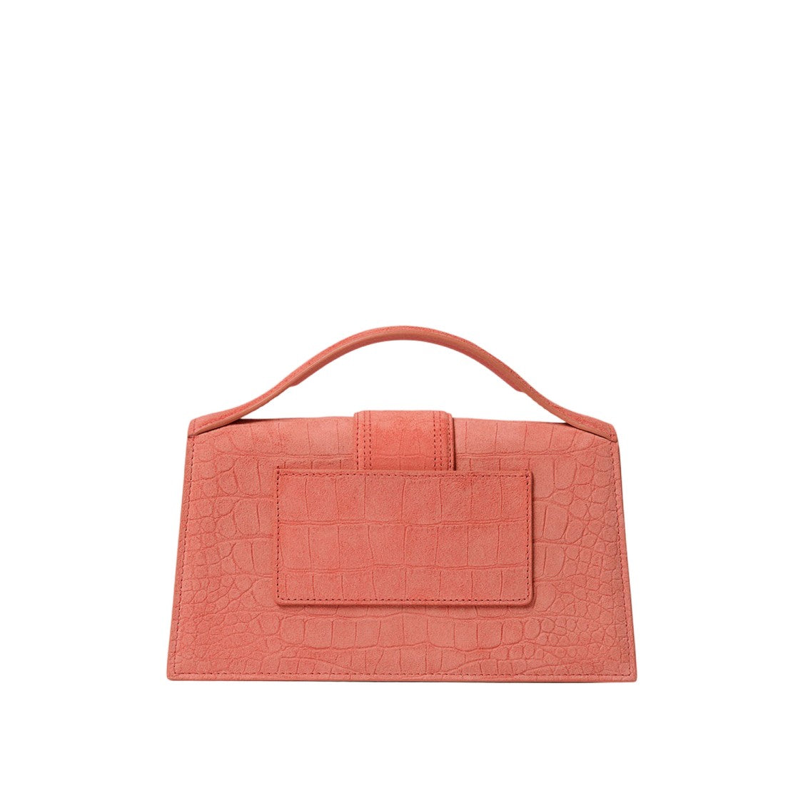 Jacquemus Orange Suede Animal Print Top Handle Bag