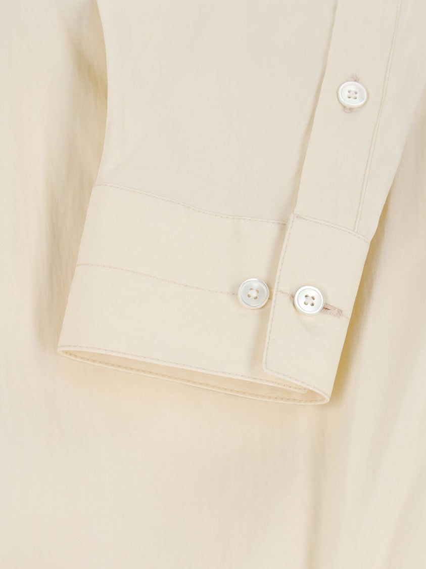 Lemaire Classic Collared Shirt With Curved Hem