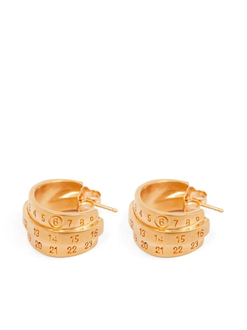 Mm6 By Maison Margiela Triple-Logo Earrings