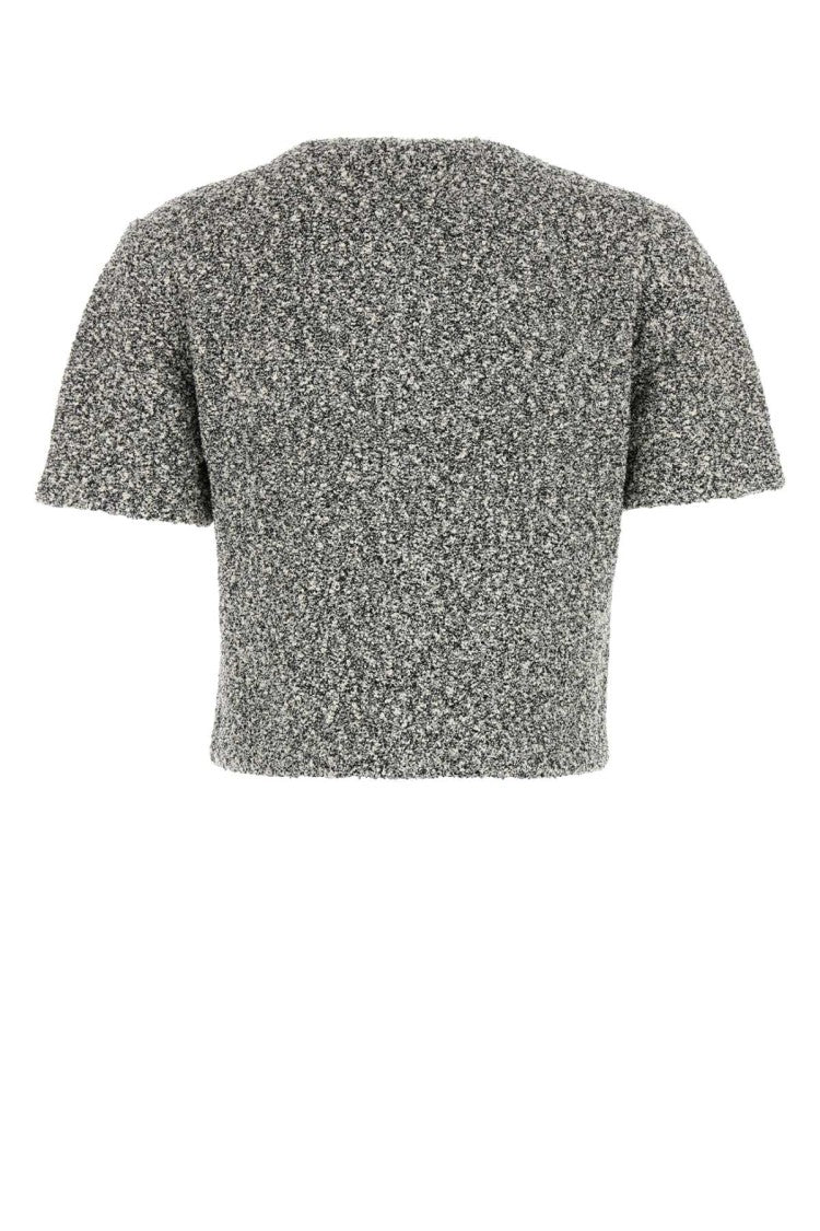 Tory Burch Two-Tone Stretch Tweed Cardigan