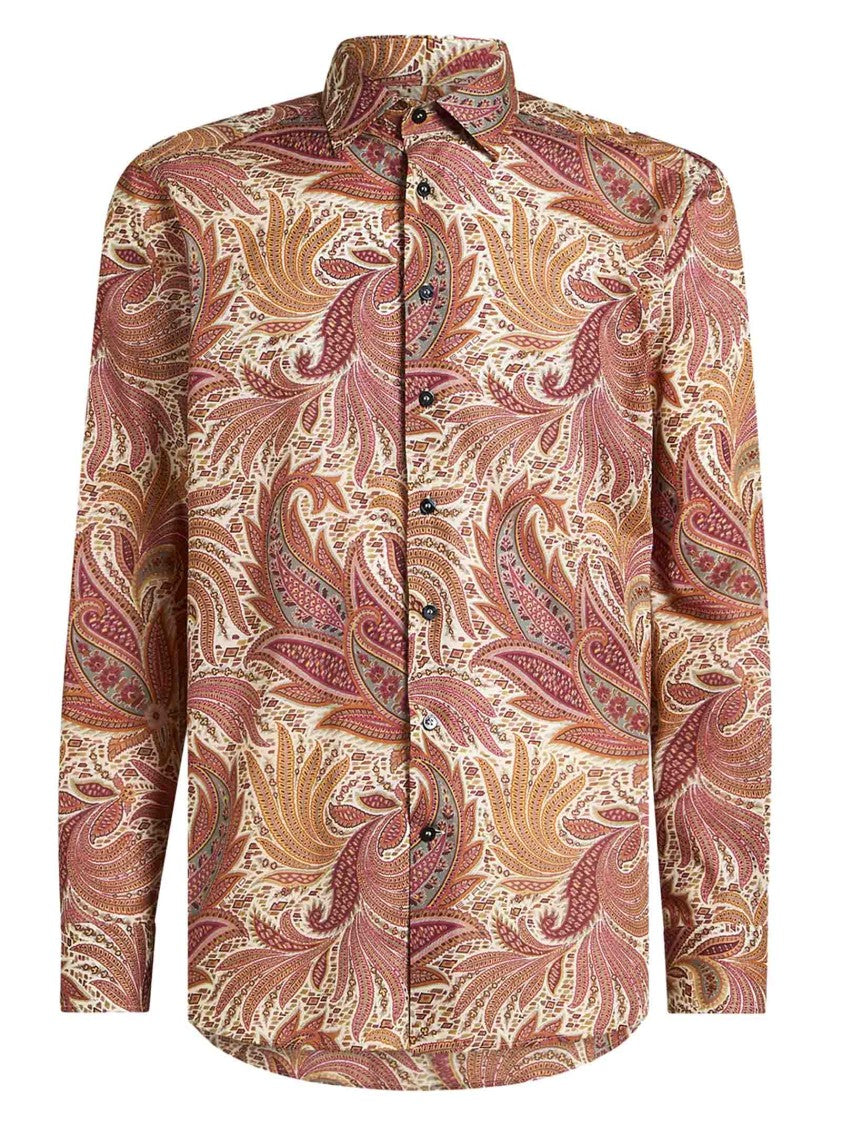 Etro Vibrant Paisley Floral Print Shirt