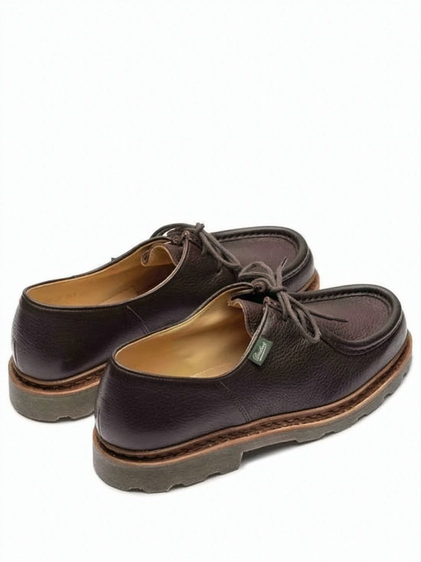 Paraboot Textured Calf Leather Lace-Up Dress Shoes