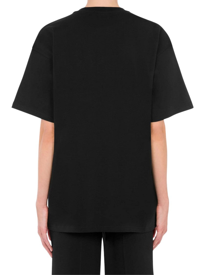 Moschino Black Organic Cotton Jersey T-Shirt