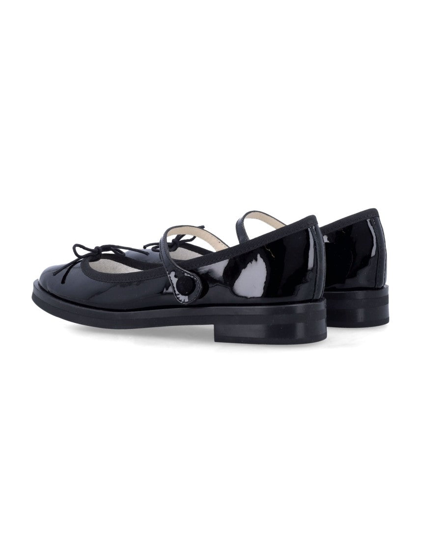 Repetto Glossy Black Patent Ballet Flats