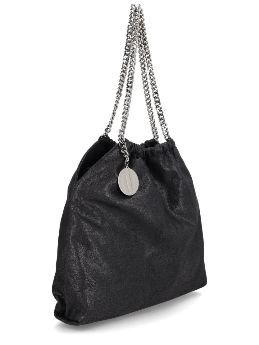 Stella Mccartney Falabella Textured Silver Chain Shoulder Bag