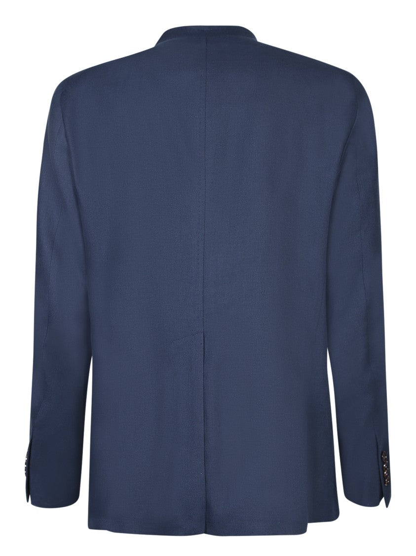 Tagliatore Blue Single Breasted Blazer