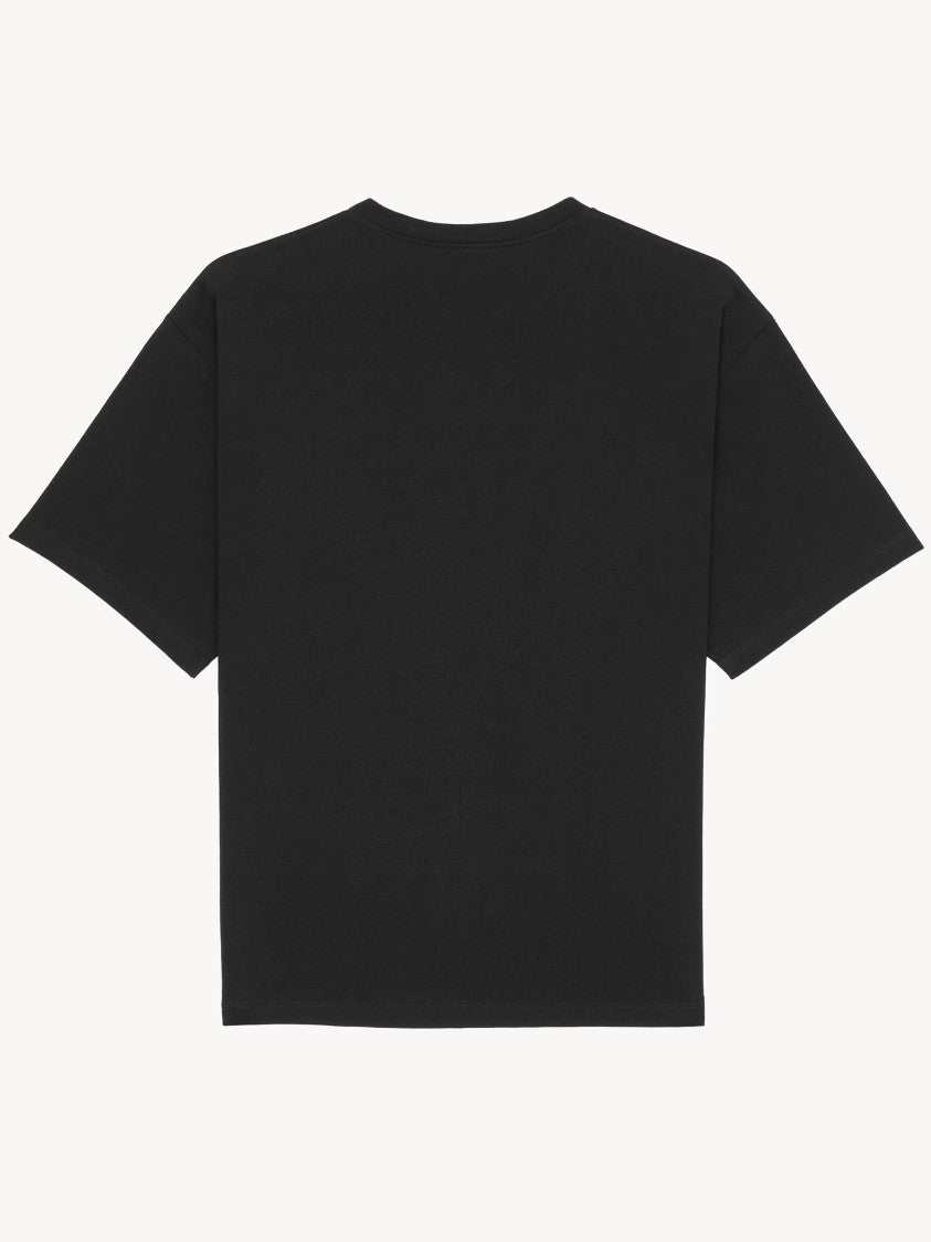Saint Laurent Black T-Shirt Oversize Cassandre T-Shirt