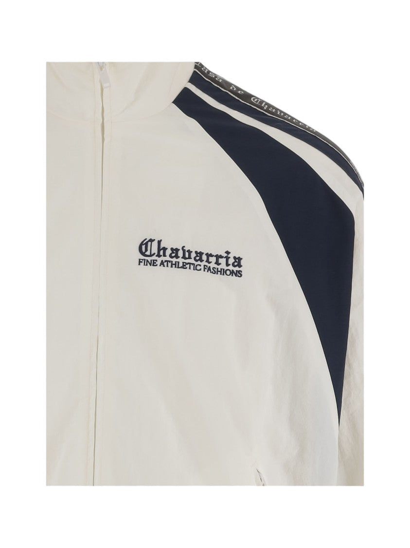 Willy Chavarria High-Collar Nylon Jacket With Logo Accents