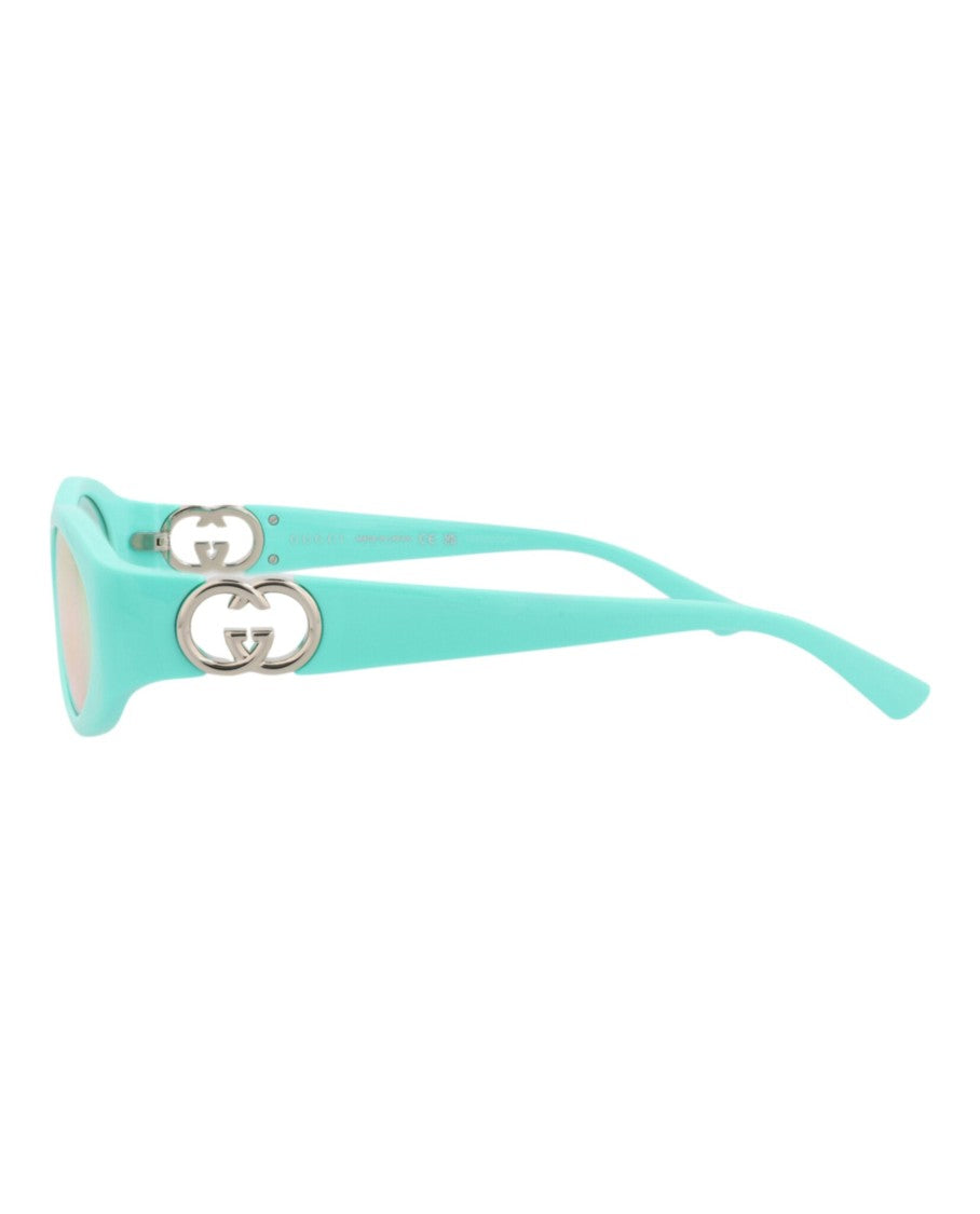 Gucci Round-Frame Injection Sunglasses