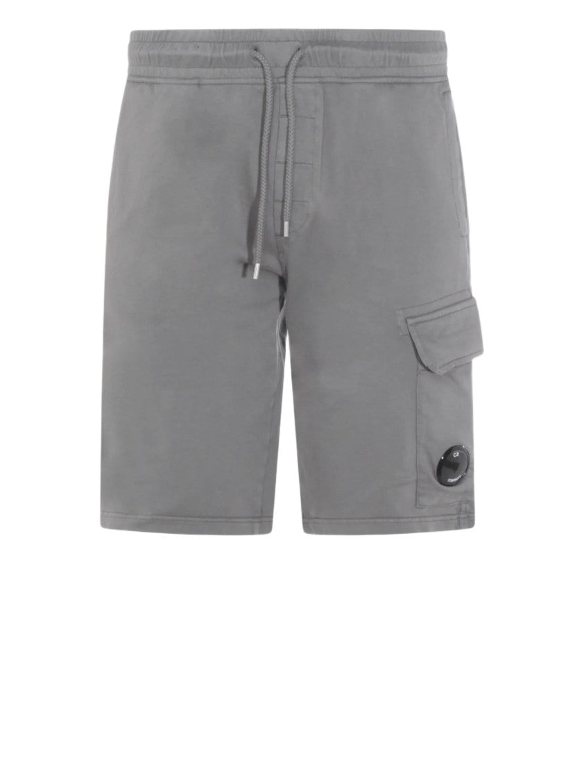 C.P. Company Bermuda Cargo Shorts With Utility-Inspired Silhouette And Lens Detail