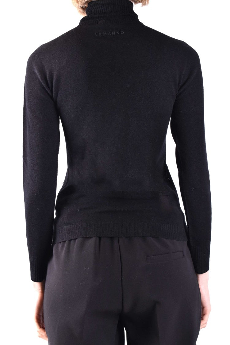 Ermanno Scervino Fitted Turtleneck Sweater With Subtle Embellishments