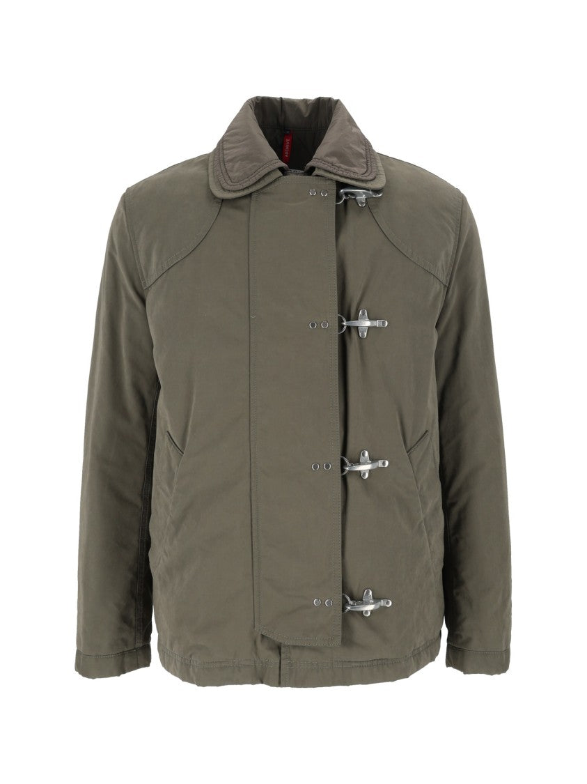 Fay Dual Washed Boxy Padded Toggle Jacket