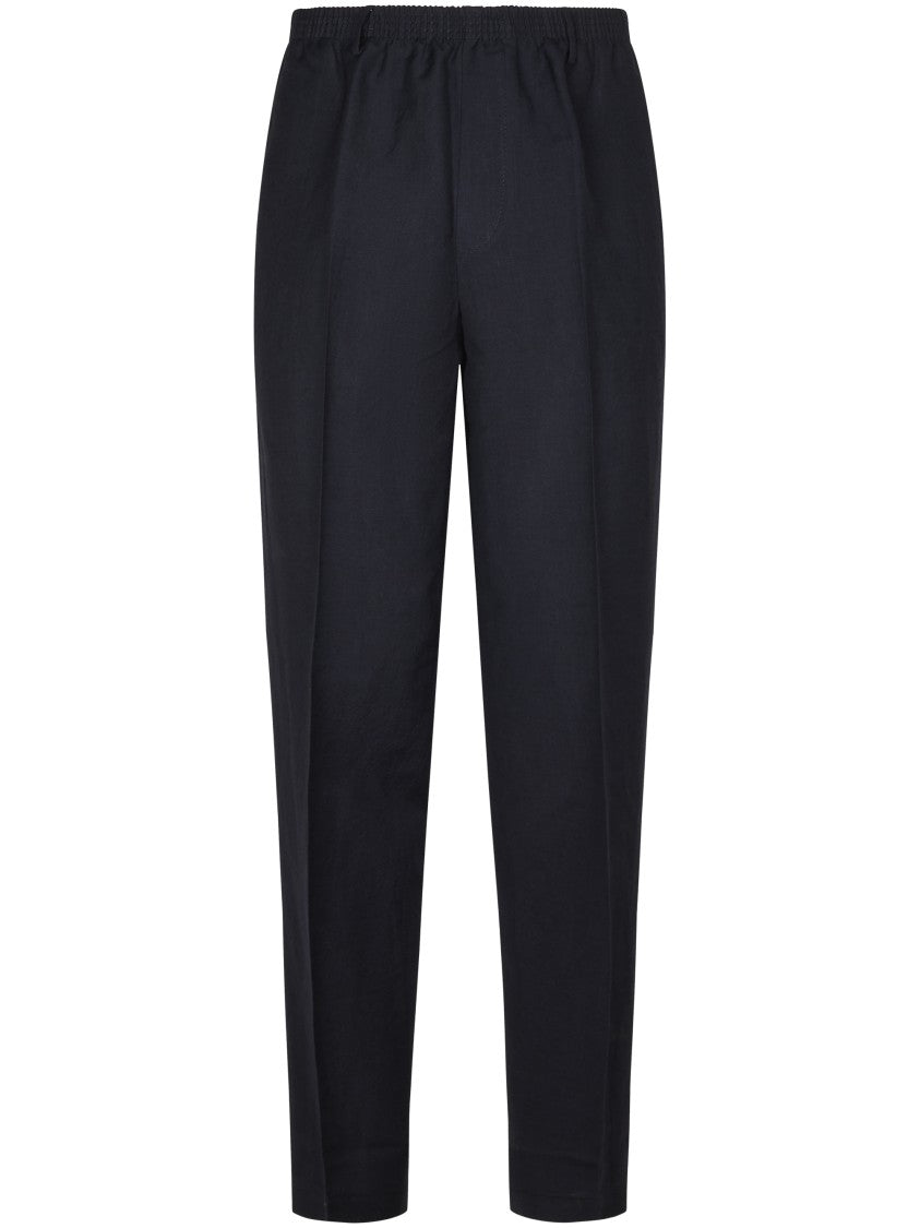 Cellar Door Relaxed Fit Trousers With Tapered Leg