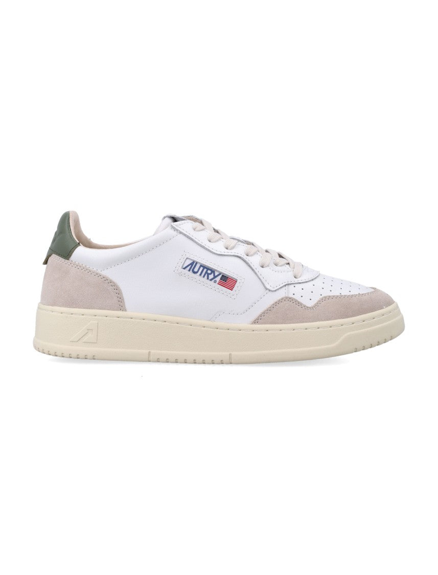 Autry Low-Top Sneakers With Perforated Detailing And Suede Overlays