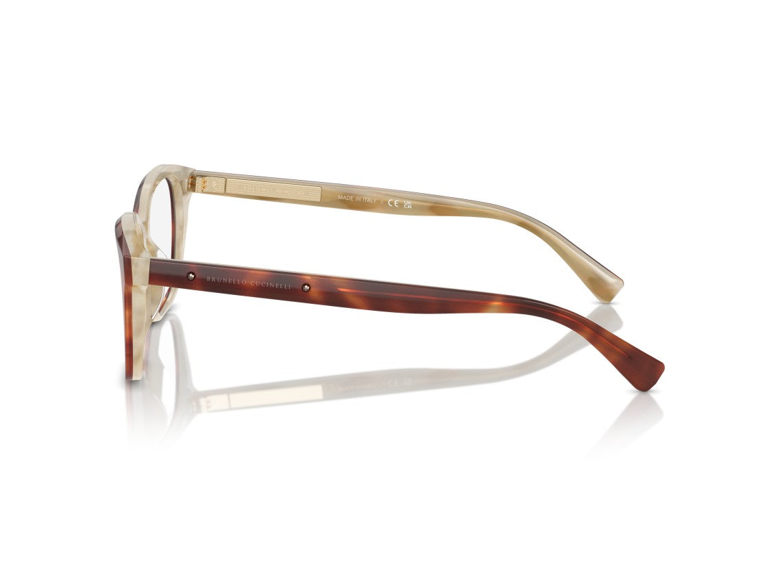 Brunello Cucinelli Tortoiseshell 0Bc3004 Gradient Square Eyeglasses