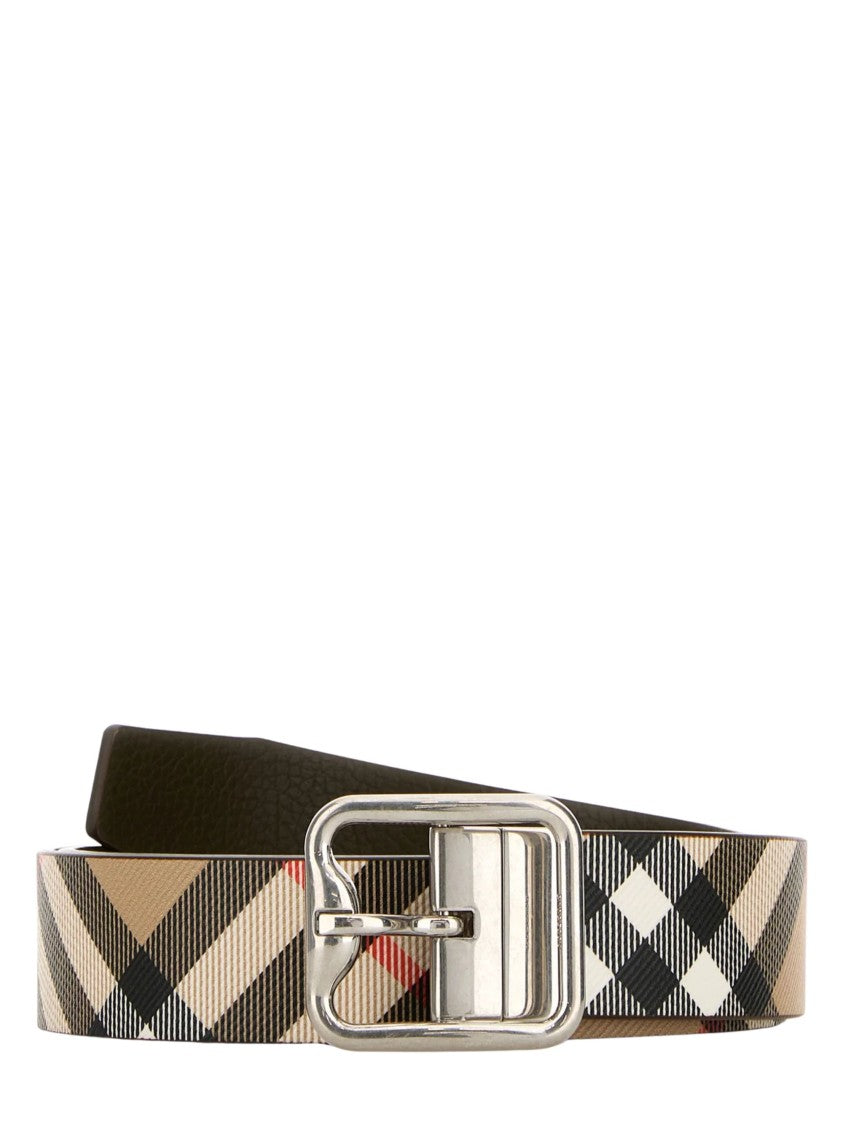 Burberry Check Reversible Belt