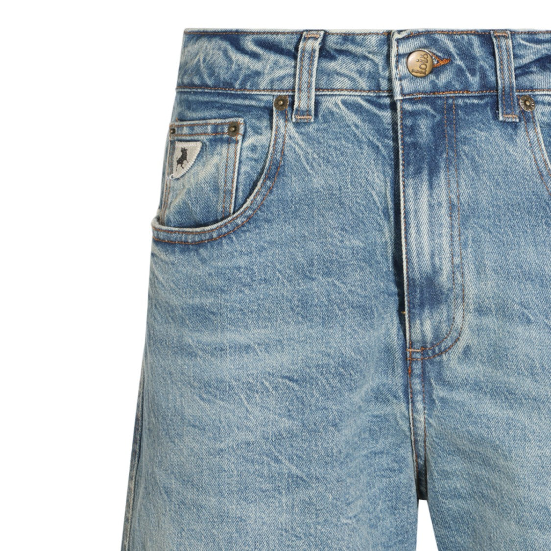 Lois Jeans Light Blue High-Waist Straight-Leg Jeans