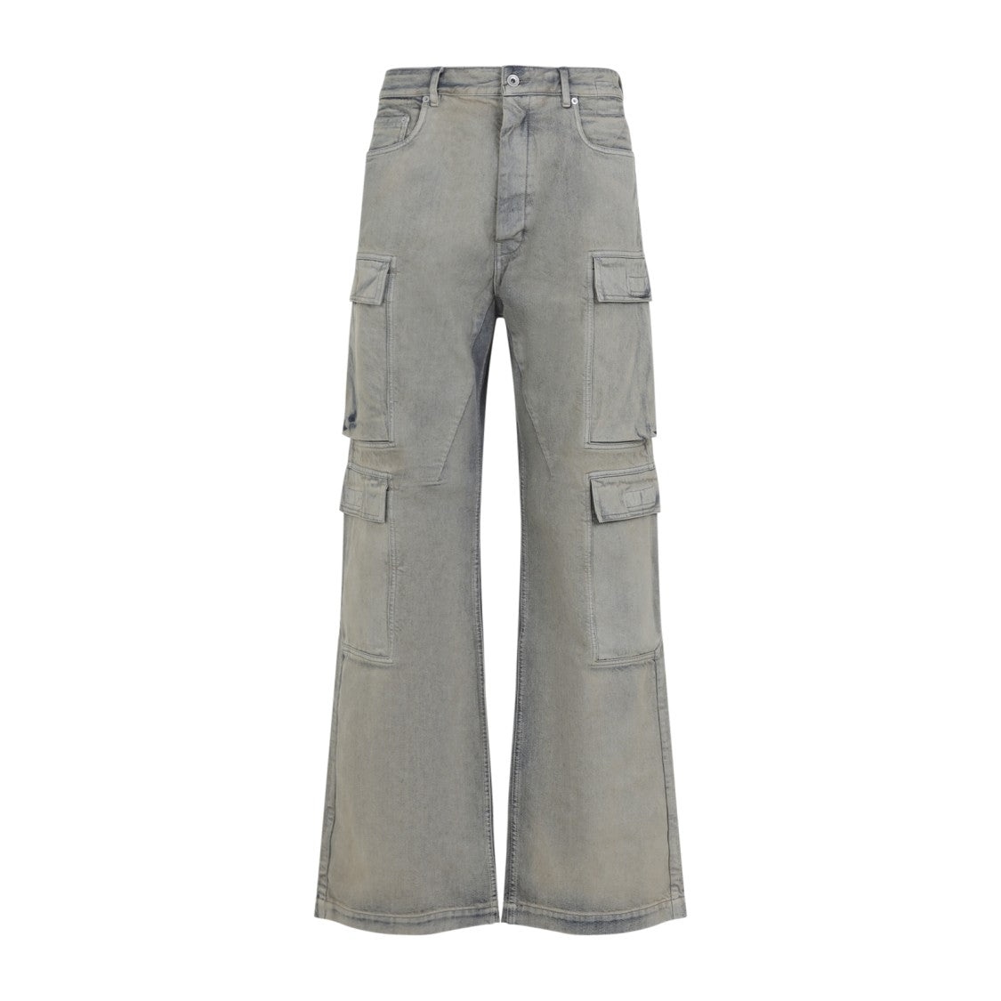 Drkshdw By Rick Owens Relaxed Fit Cargo Pants With Flared Leg