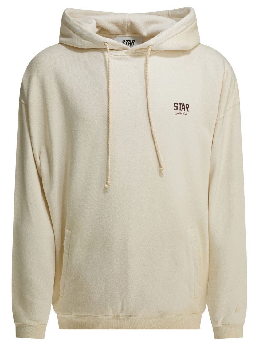 Golden Goose Cream Cotton Hoodie