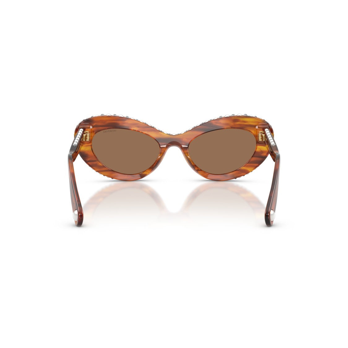 Swarovski 0Sk6061u Cat-Eye Tortoiseshell Sunglasses With Crystalline Accents