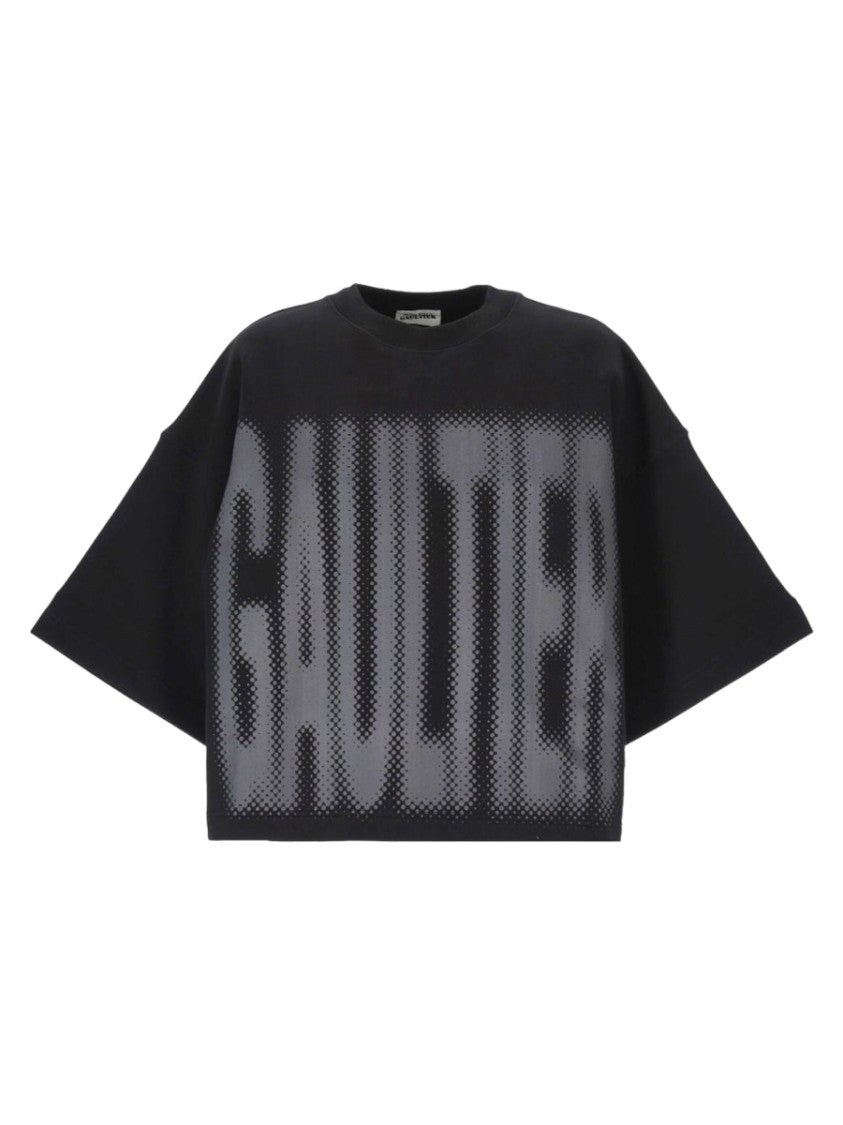 Jean Paul Gaultier Black Logo Cropped T-Shirt