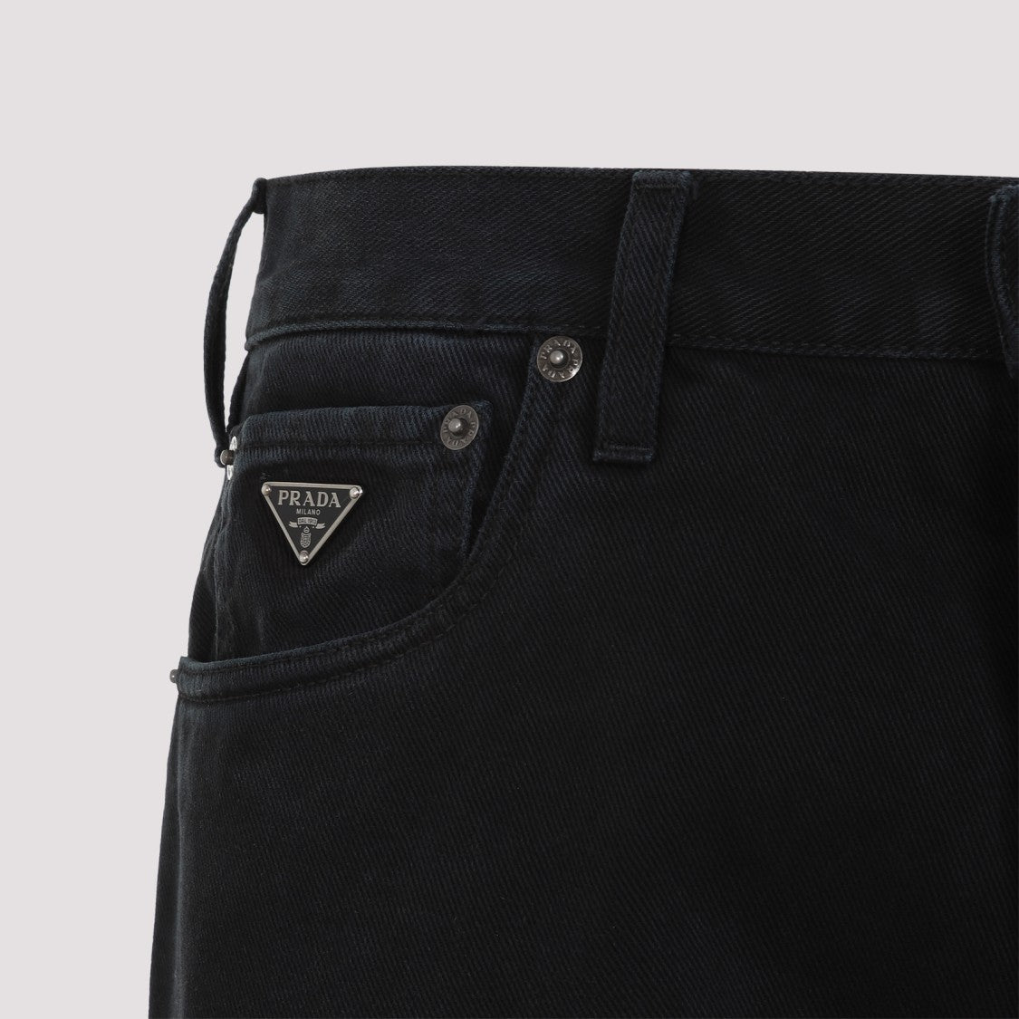 Prada Black Cotton Jeans