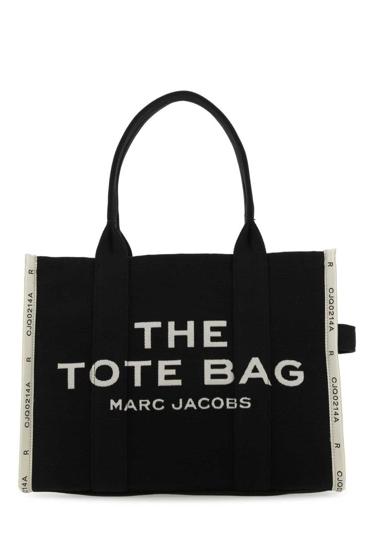 Marc Jacobs Black Canvas The Tote Shopping Bag